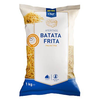 Batata Frita Palha Fina s/sal METRO Chef 5x1 kg