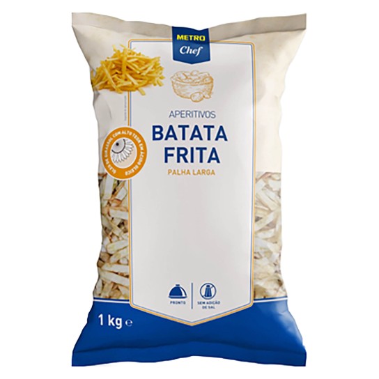 Batata Frita Palha Larga s/sal METRO Chef 5x1 kg