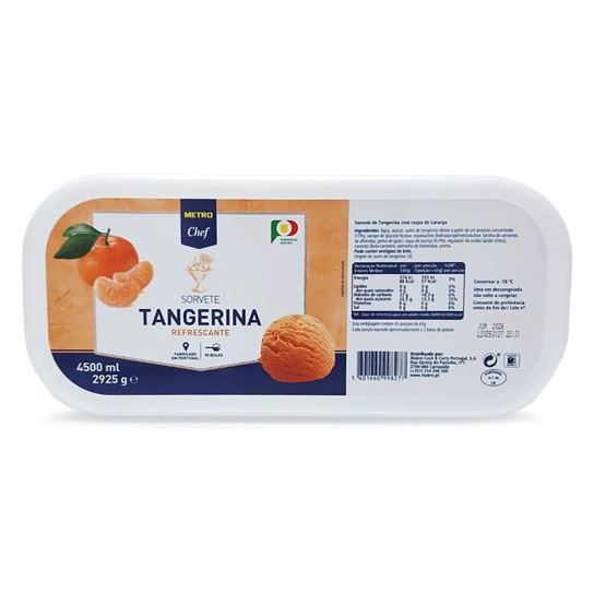 Sorbet Tangerina Congelado METRO Chef 4,5 l Sorbet Tangerina Congelado METRO Chef 4,5 l