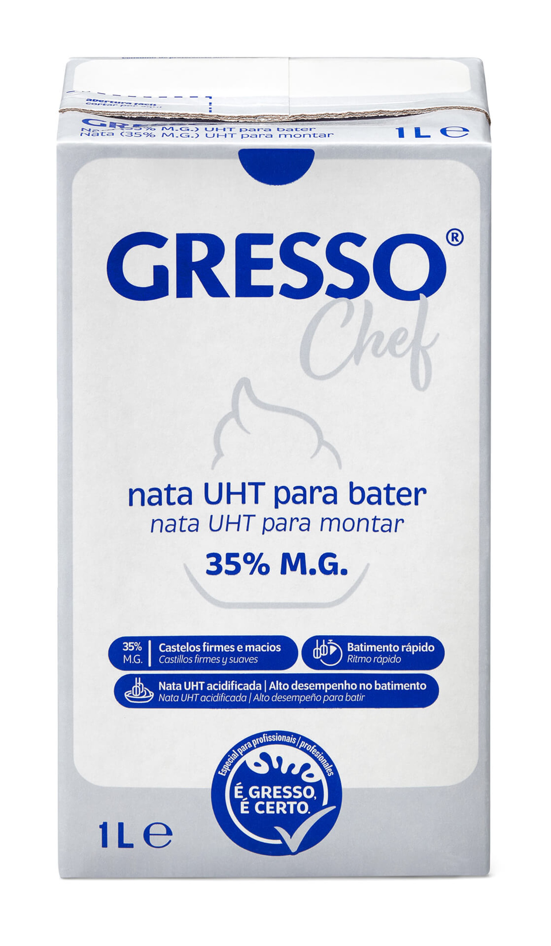 Nata UHT 35% Gresso Chef 6x1 l