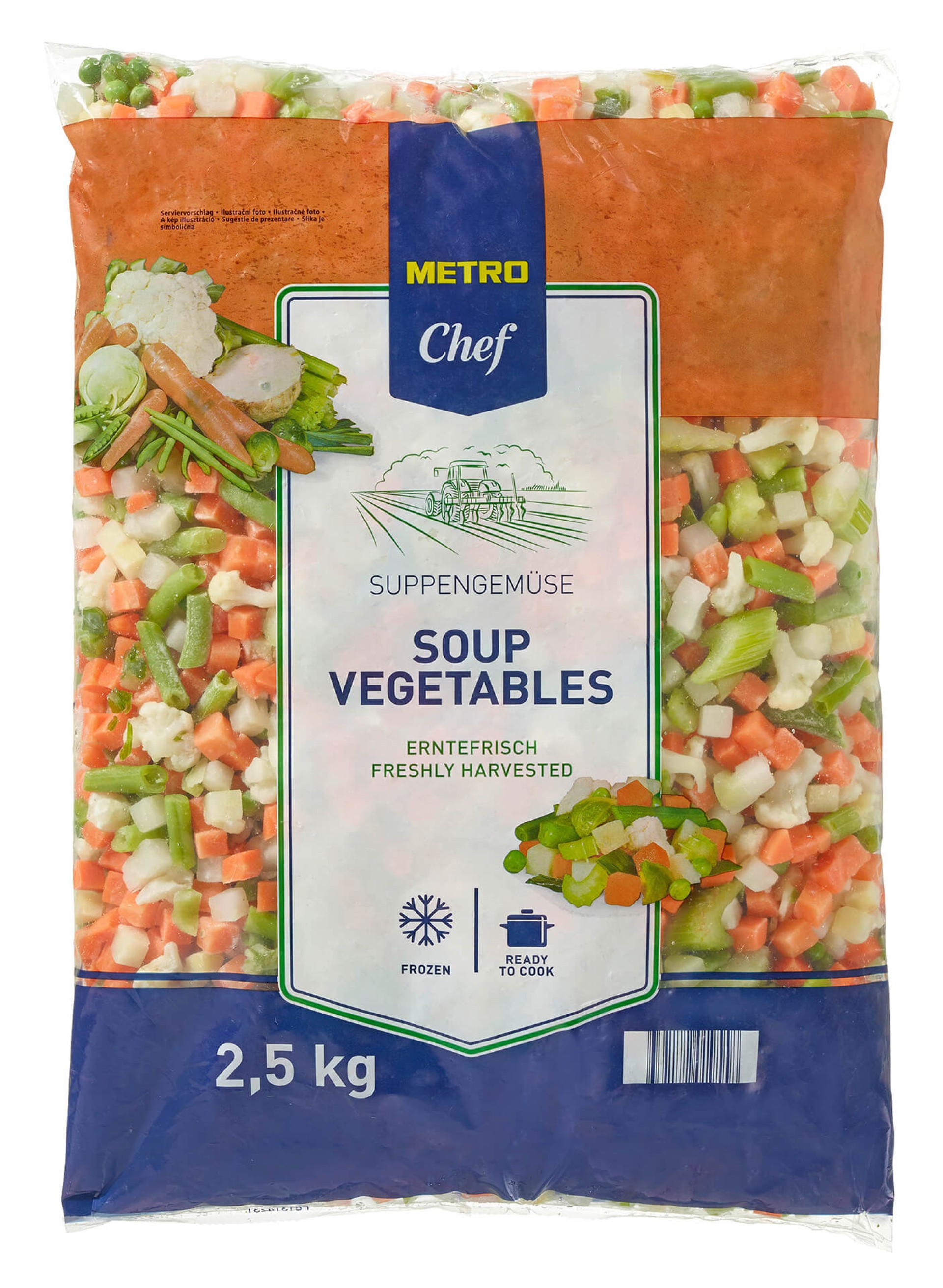 Vegetais Sopa Congelado METRO Chef 4x2,5 kg