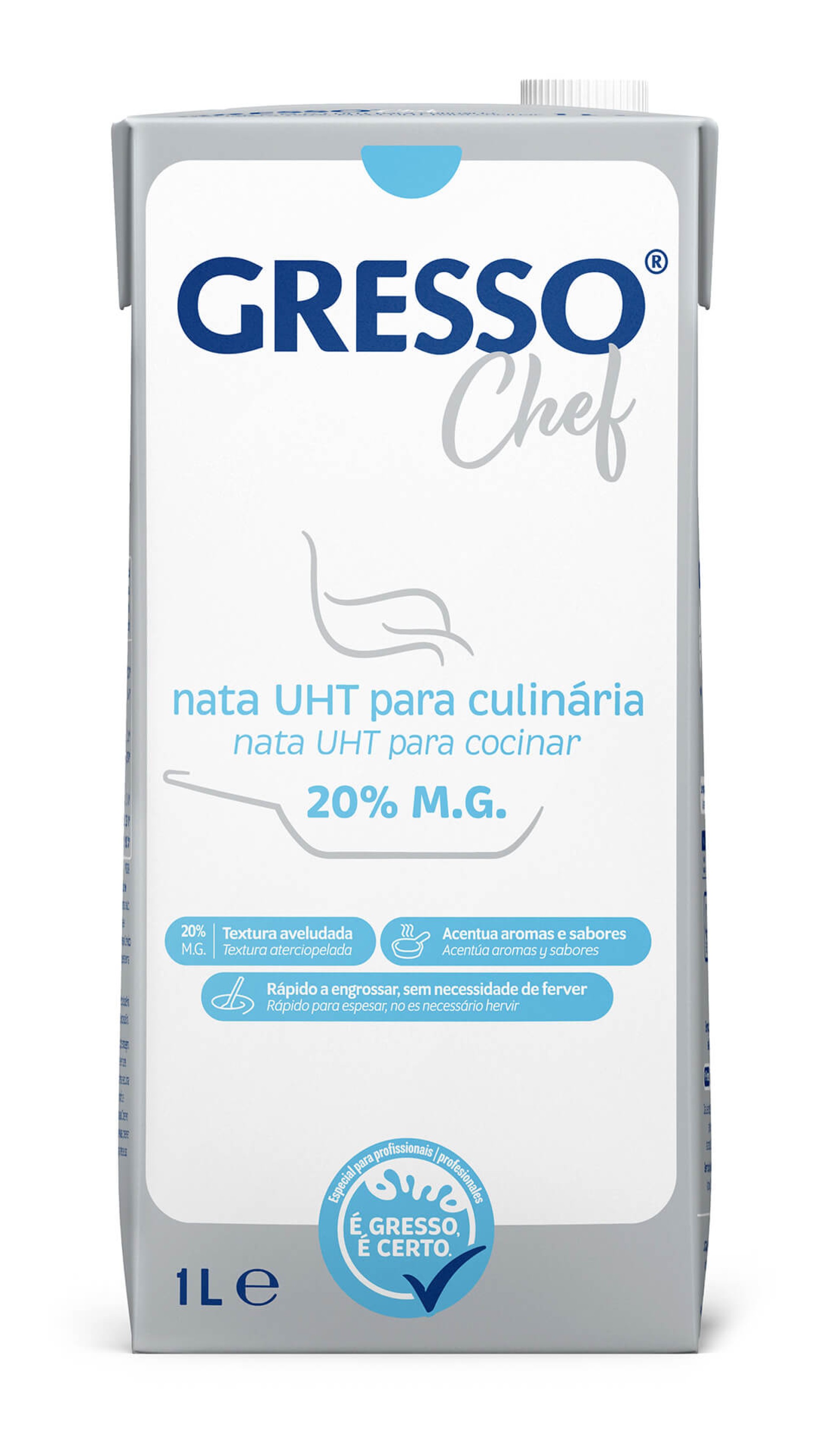 Nata UHT Gresso Chef 6x1 l