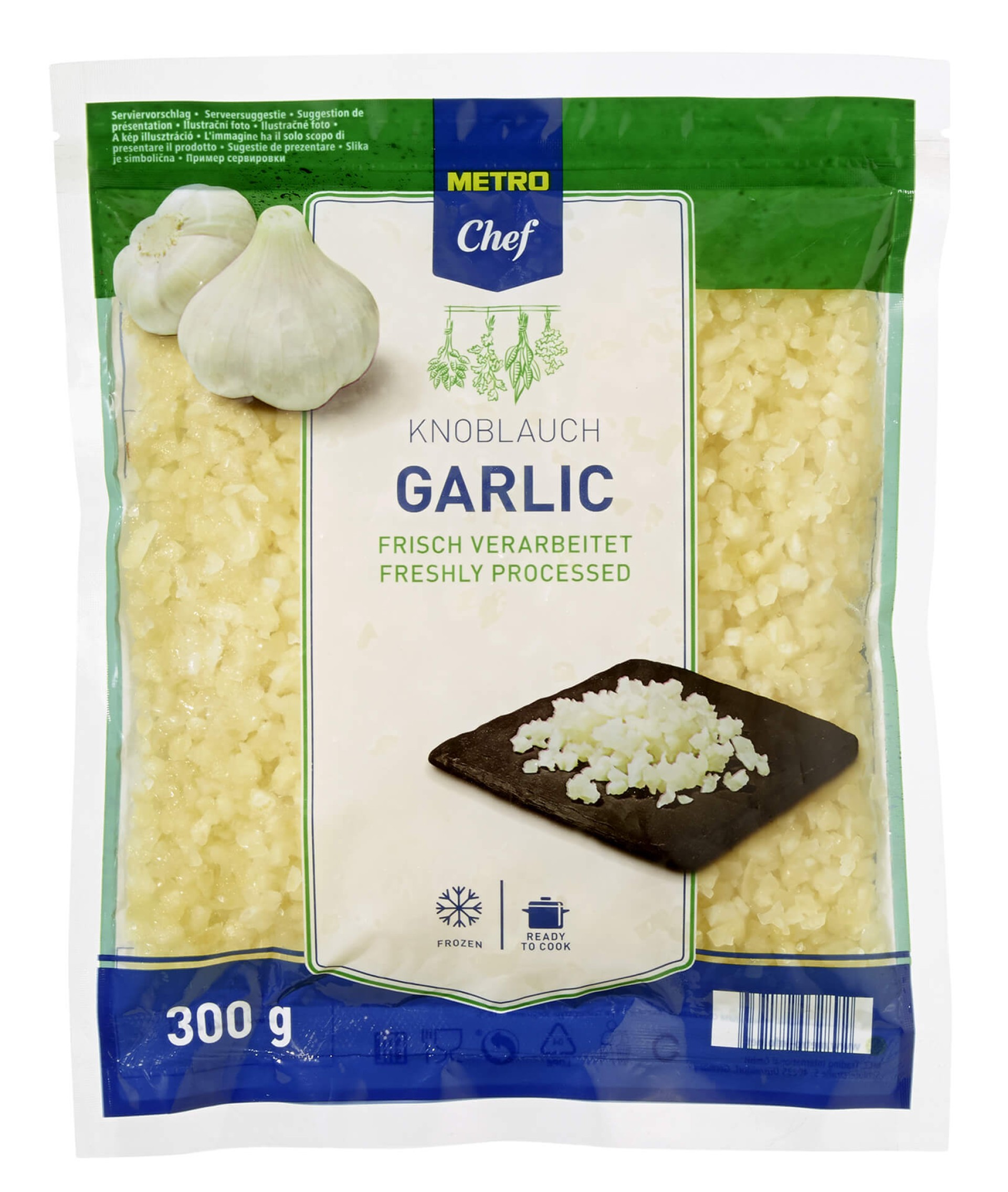 Alho Picado Congelado METRO Chef 16x300 g