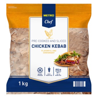 Kebab Frango Fatiado Congelado METRO Chef 8x1 kg