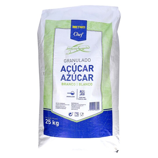 Açúcar Branco METRO Chef 25 Kg Açúcar Branco METRO Chef 25 Kg