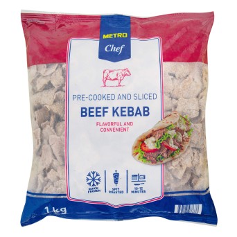 Kebab Vaca Fatiado Congelado METRO Chef 8x1 kg