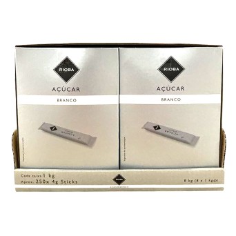 Açúcar Granulado Sticks RIOBA 8x(250x4g) Açúcar Granulado Sticks RIOBA 8x(250x4g)