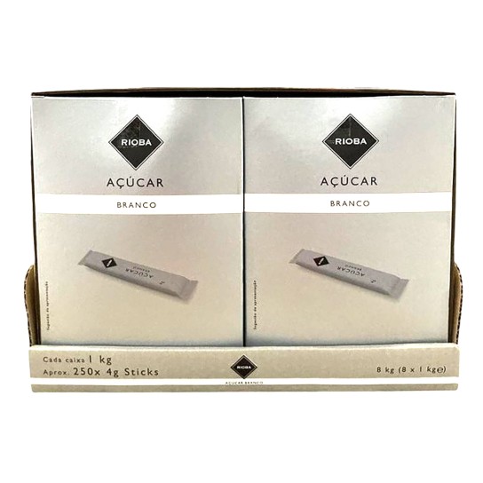 Açúcar Granulado Sticks RIOBA 8x(250x4g) Açúcar Granulado Sticks RIOBA 8x(250x4g)