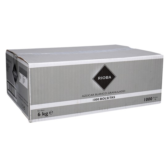Açúcar Branco Saquetas RIOBA 1000x6 g Açúcar Branco Saquetas RIOBA 1000x6 g