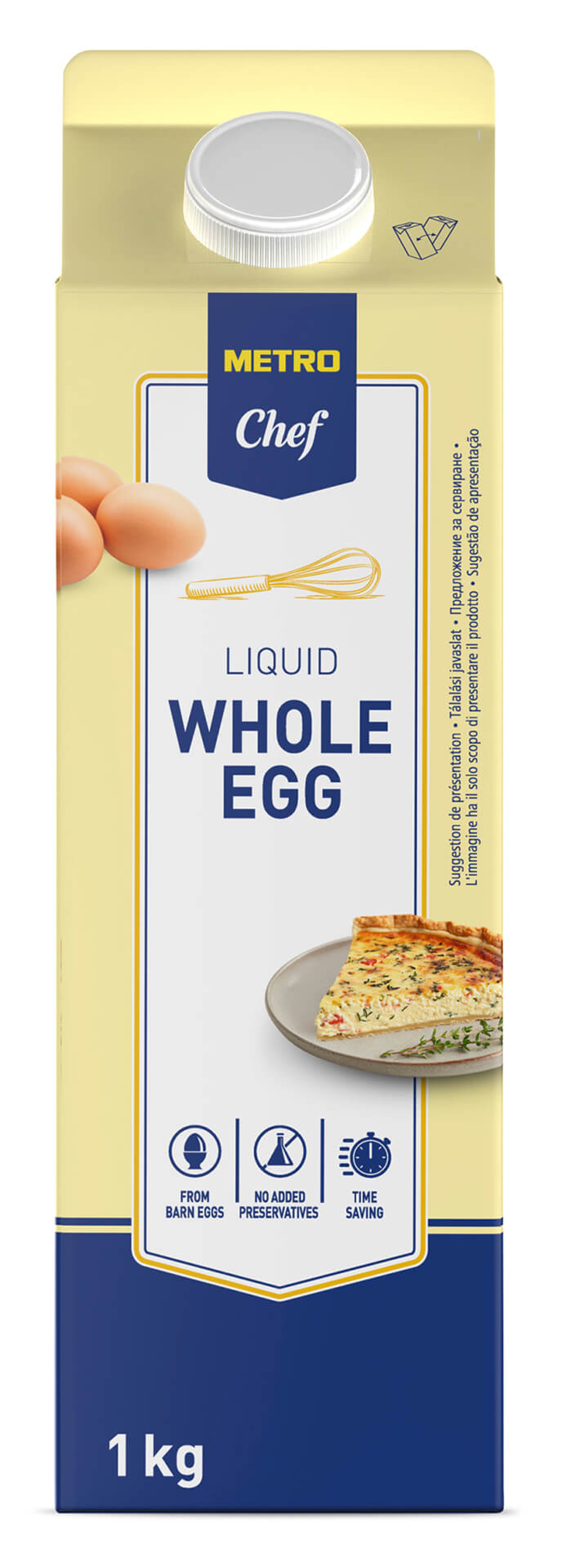 Ovo Liquido Pasteurizado Solo METRO Chef 1 kg