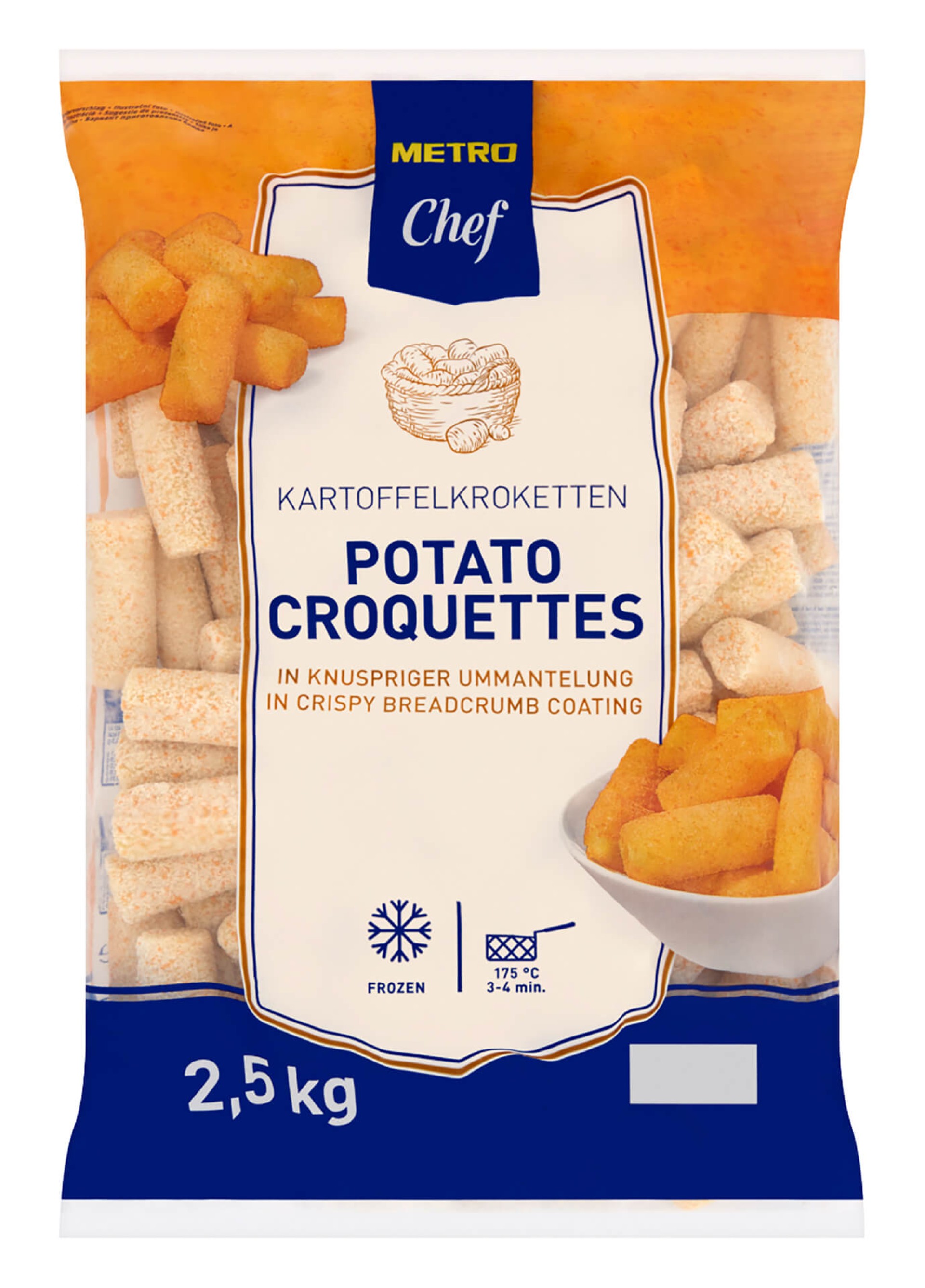 Batata Croquete Congelada METRO Chef 4x2,5 kg