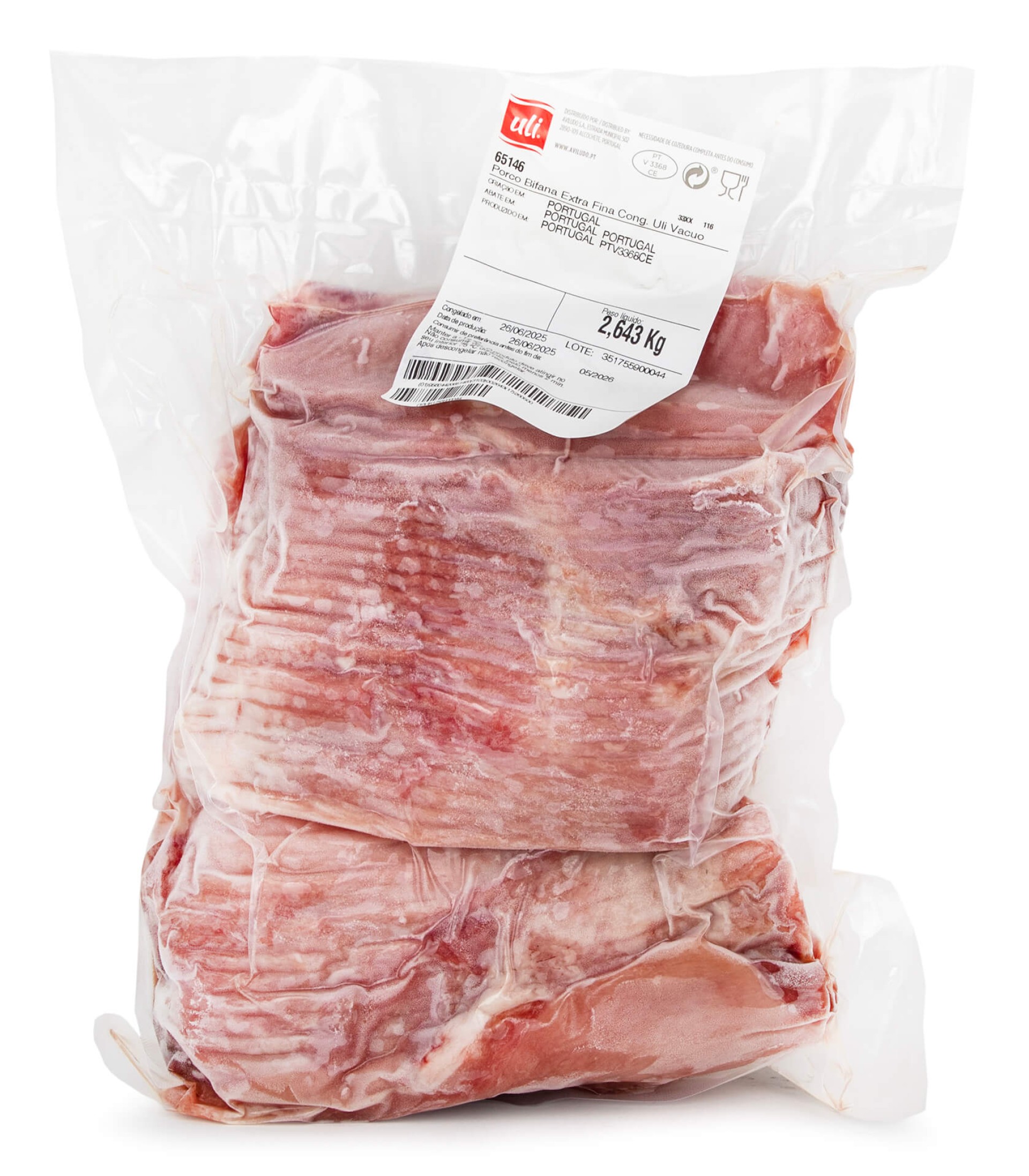 Porco Bifana Extra Fina Cong. Uli Vacuo