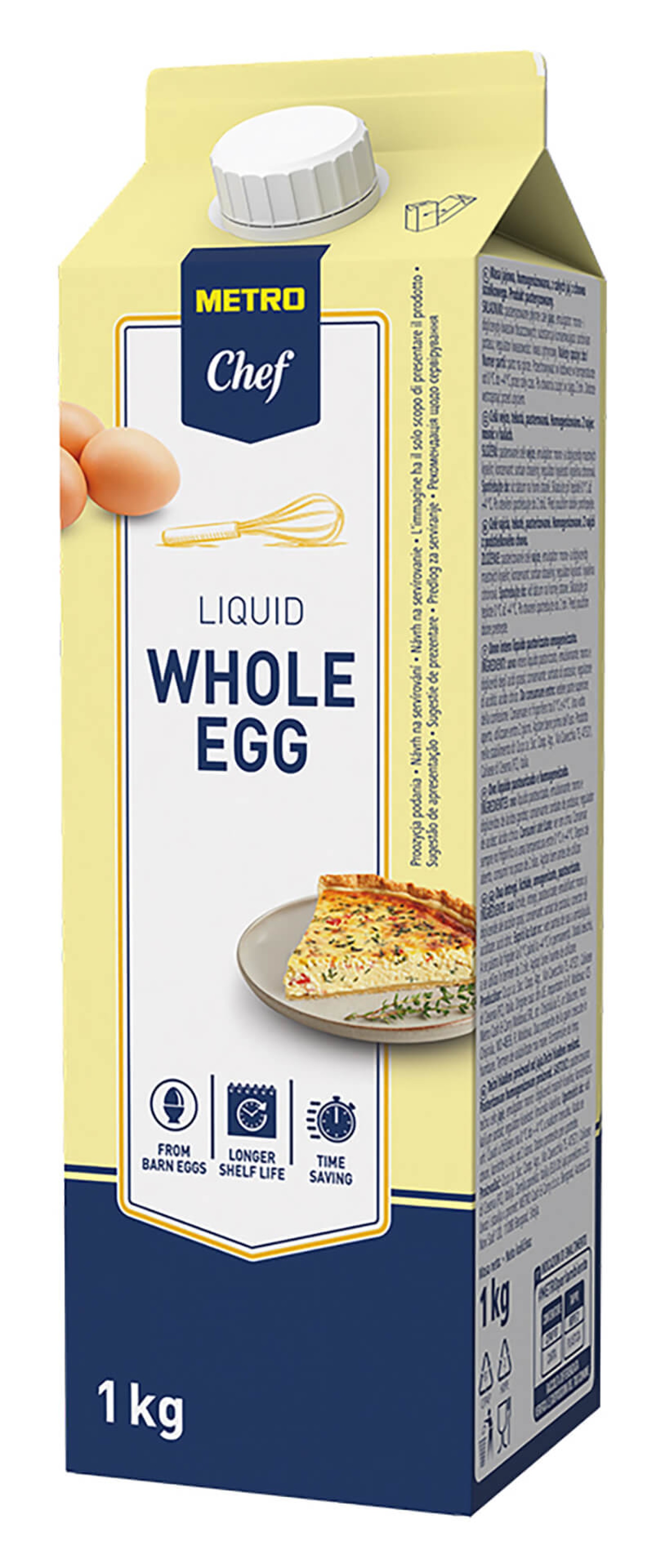 Ovo Liquido Pasteurizado Solo Horeca METRO Chef 1 kg