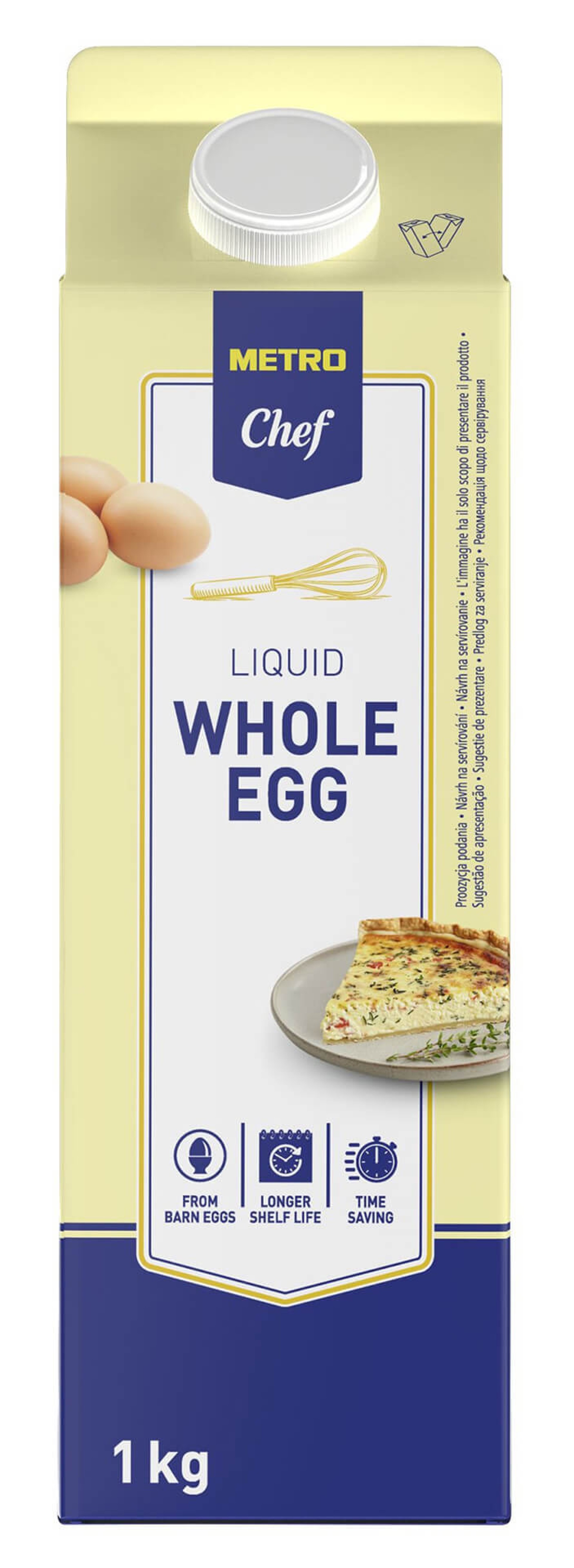 Ovo Liquido Pasteurizado Solo Horeca METRO Chef 1 kg