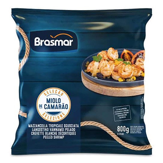 Miolo Camaro Vannamei 21/30 Congelado Saco 800 g