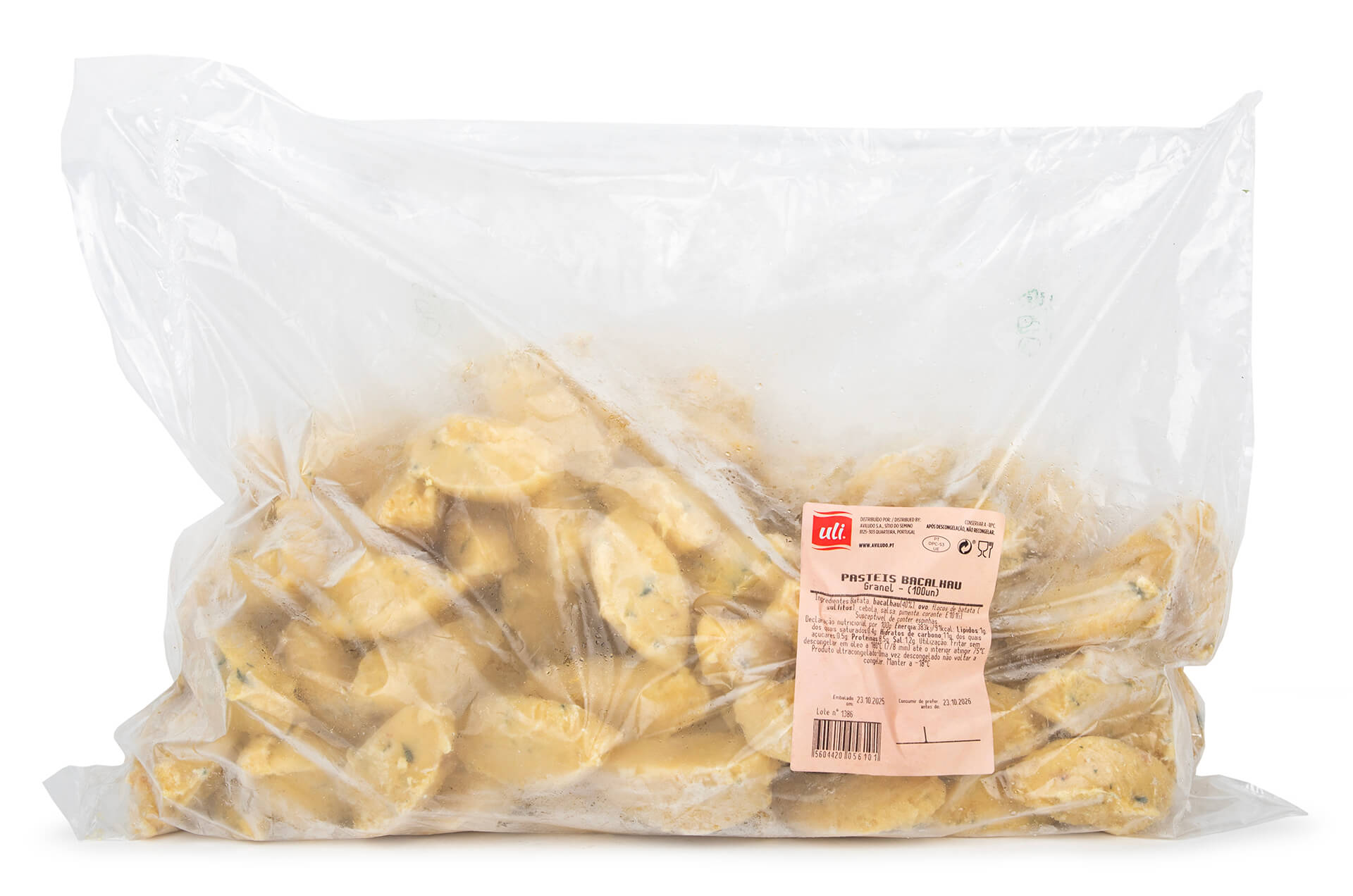 Past�is Bacalhau Congelados Uli Cx 100 Un