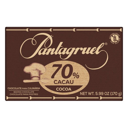 Chocolate Preto 70% Culi�ria Pantagruel 11x170 g