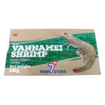 Camar�o Vannamei 30/40 Congelado Equador Cx 2 kg