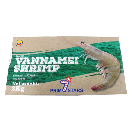 Camar�o Vannamei 30/40 Congelado Equador Cx 2 kg