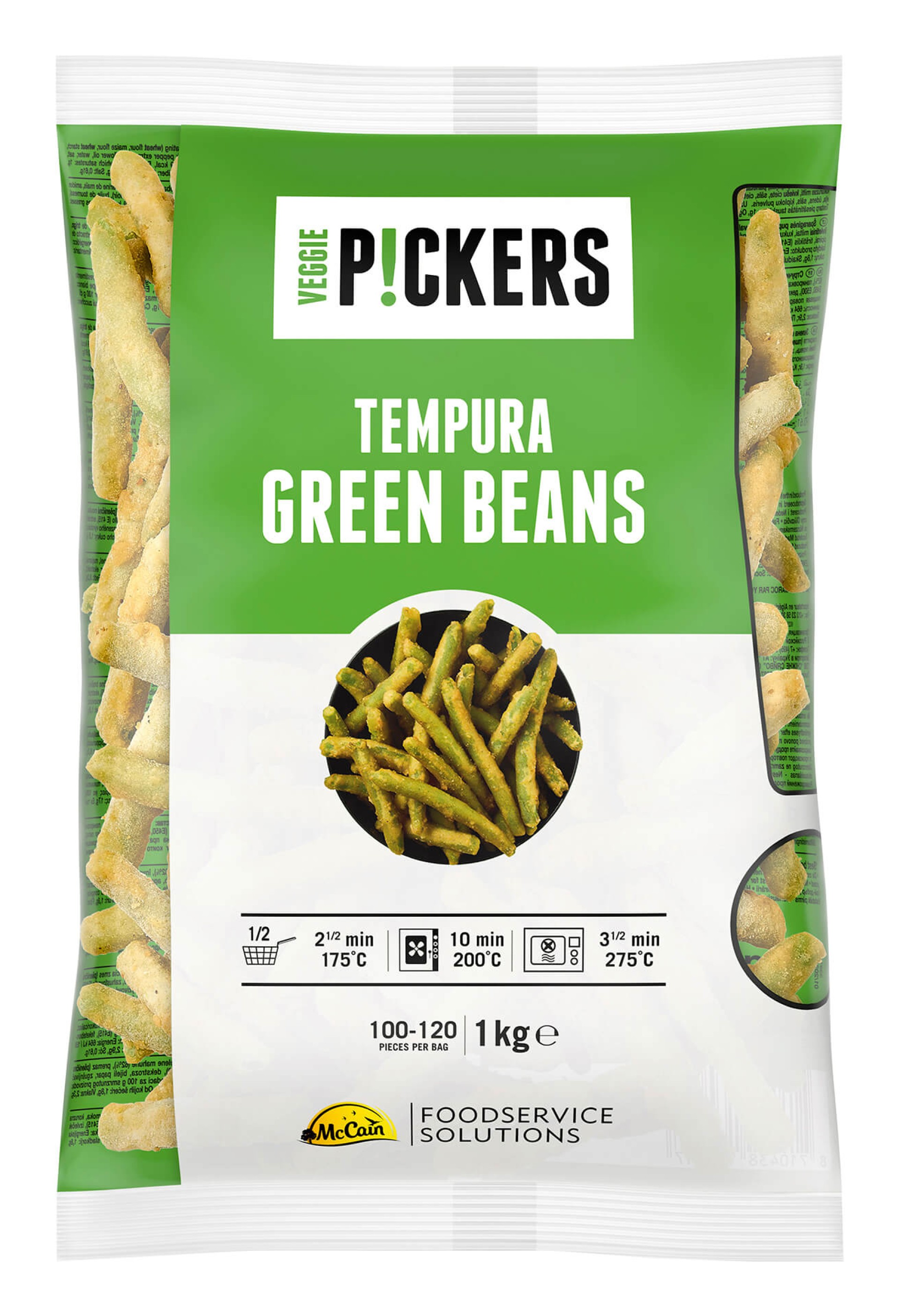 Feijao Verde Tempura Congelado Mccain 6x1 kg Feijao Verde Tempura Congelado Mccain 6x1 kg