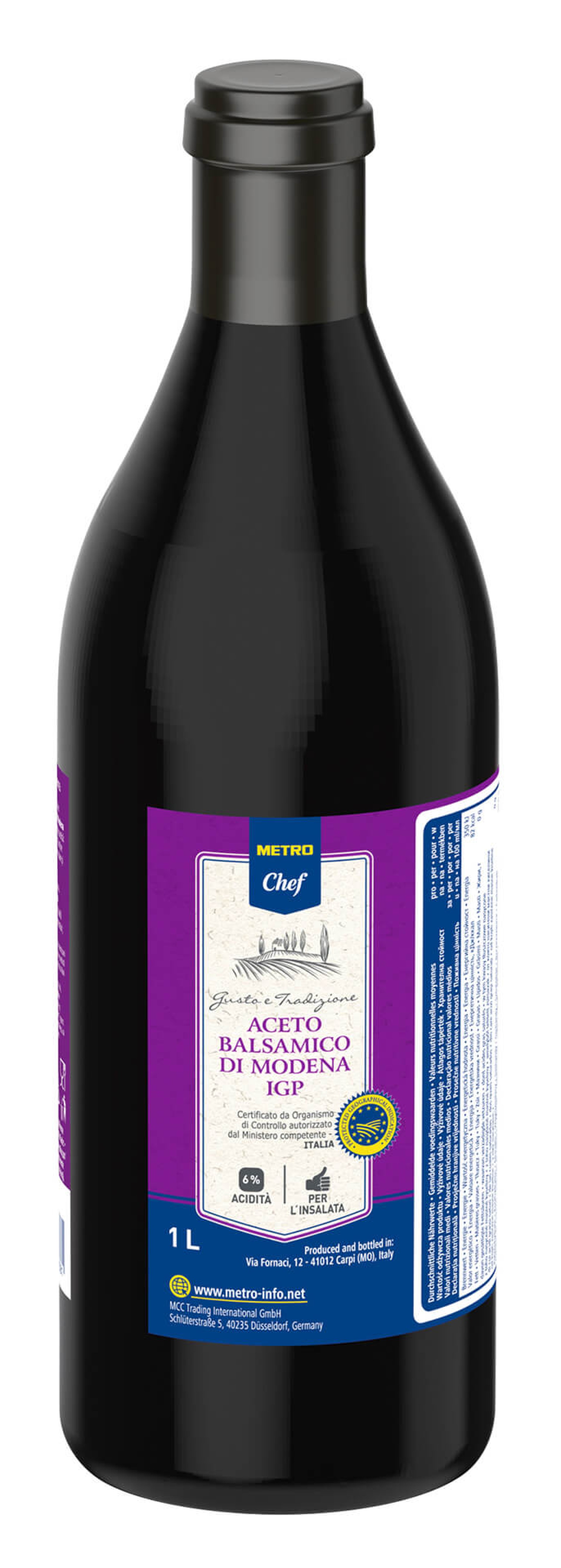 Vinagre Balsamico Metro Chef 6x1 L