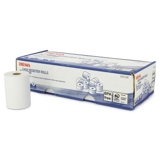 Papel Térmico Rolo 80x76 SIGMA Cx 10 Un Papel Térmico Rolo 80x76 SIGMA Cx 10 Un