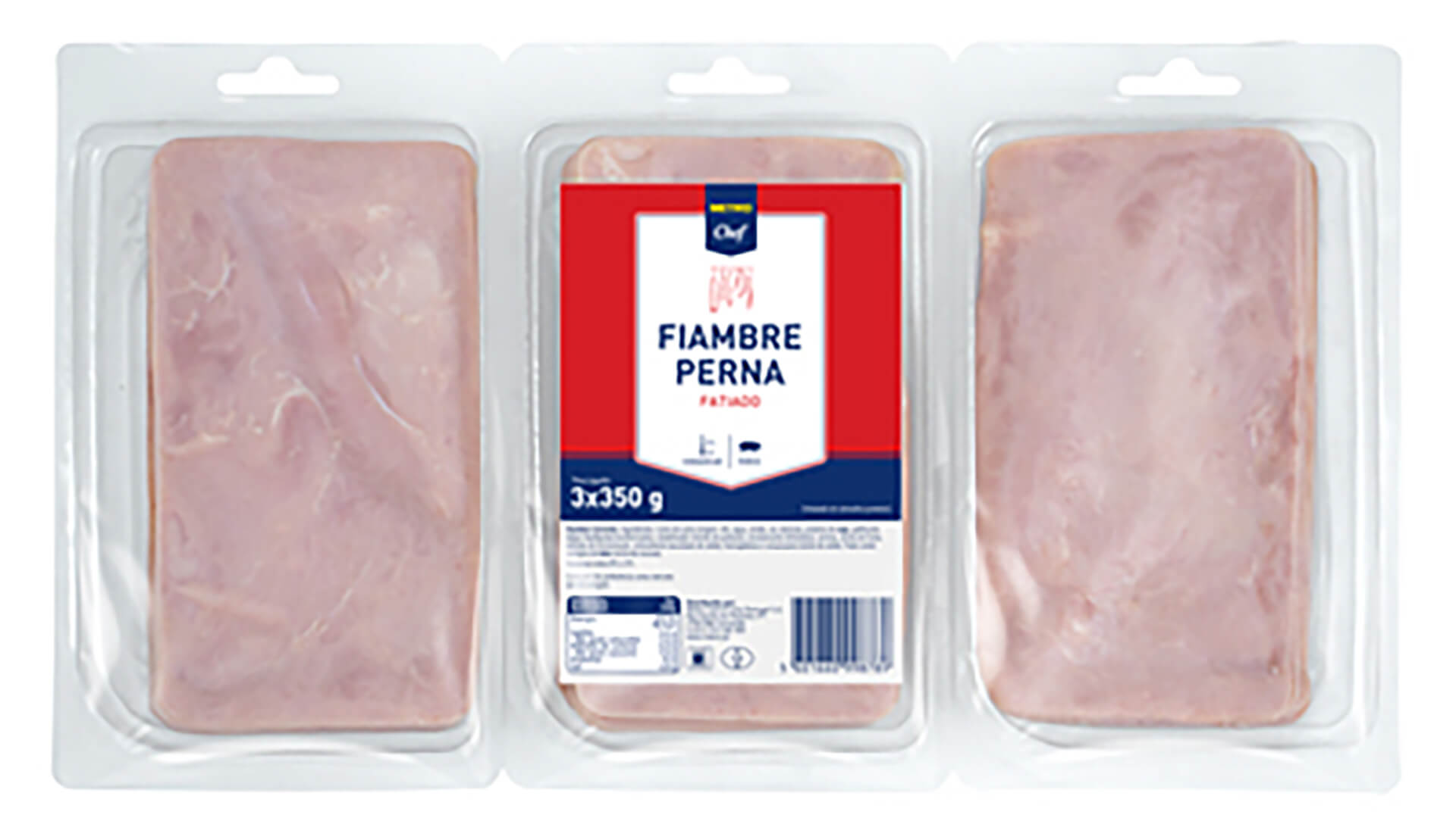 Fiambre Perna Fatiado METRO Chef 3x350 g