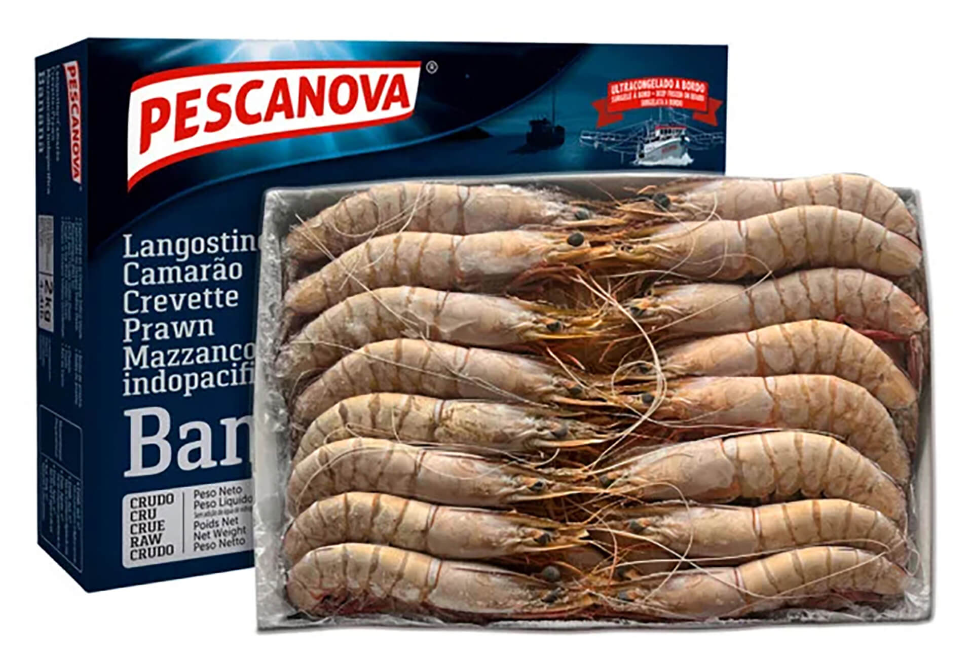 Camar�o 40/50 Congelado Mo�ambique Cx 2 kg