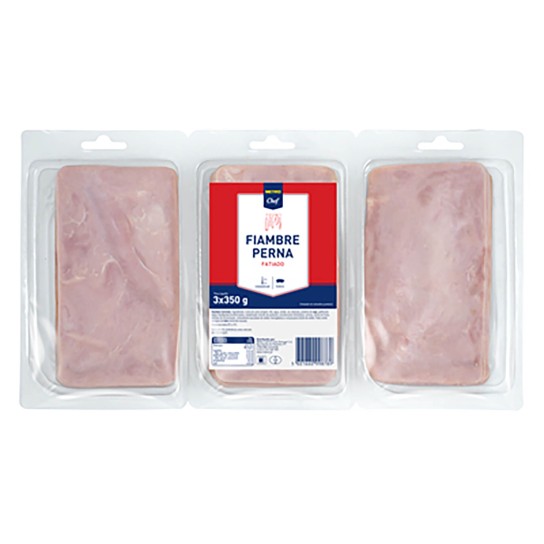Fiambre Perna Fatiado METRO Chef 3x350 g