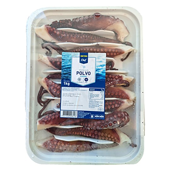 Polvo Cozido Tentaculos 12Un Congelado METRO Chefe Cx3Kg Polvo Cozido Tentaculos 12Un Congelado METRO Chefe Cx3Kg