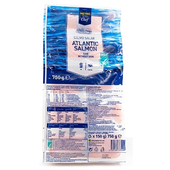 Salmão Porções Congelado METRO Chef Cx 9 kg Salmão Porções Congelado METRO Chef Cx 9 kg