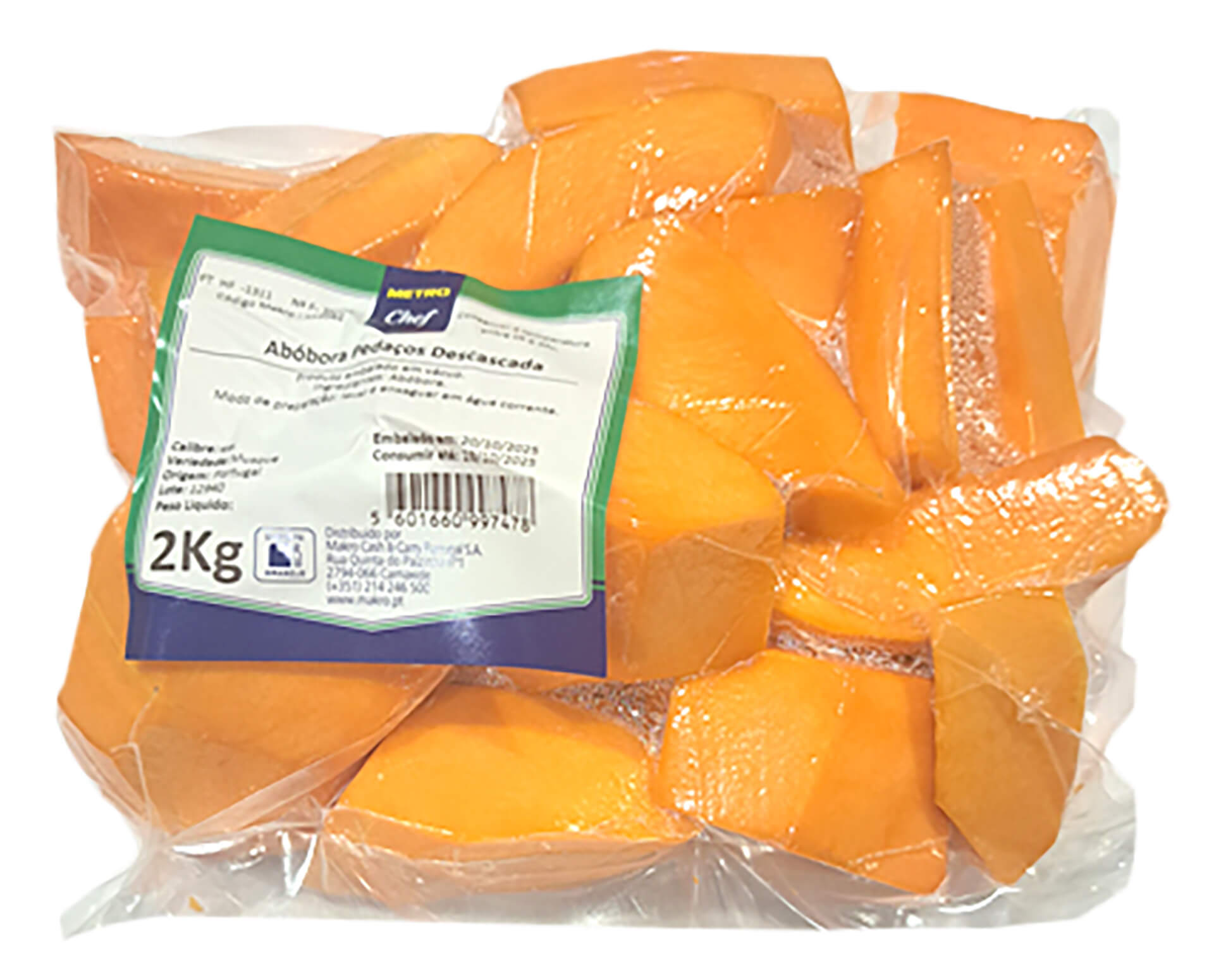 Abóbora Pedaços METRO Chef 2 kg Abóbora Pedaços METRO Chef 2 kg