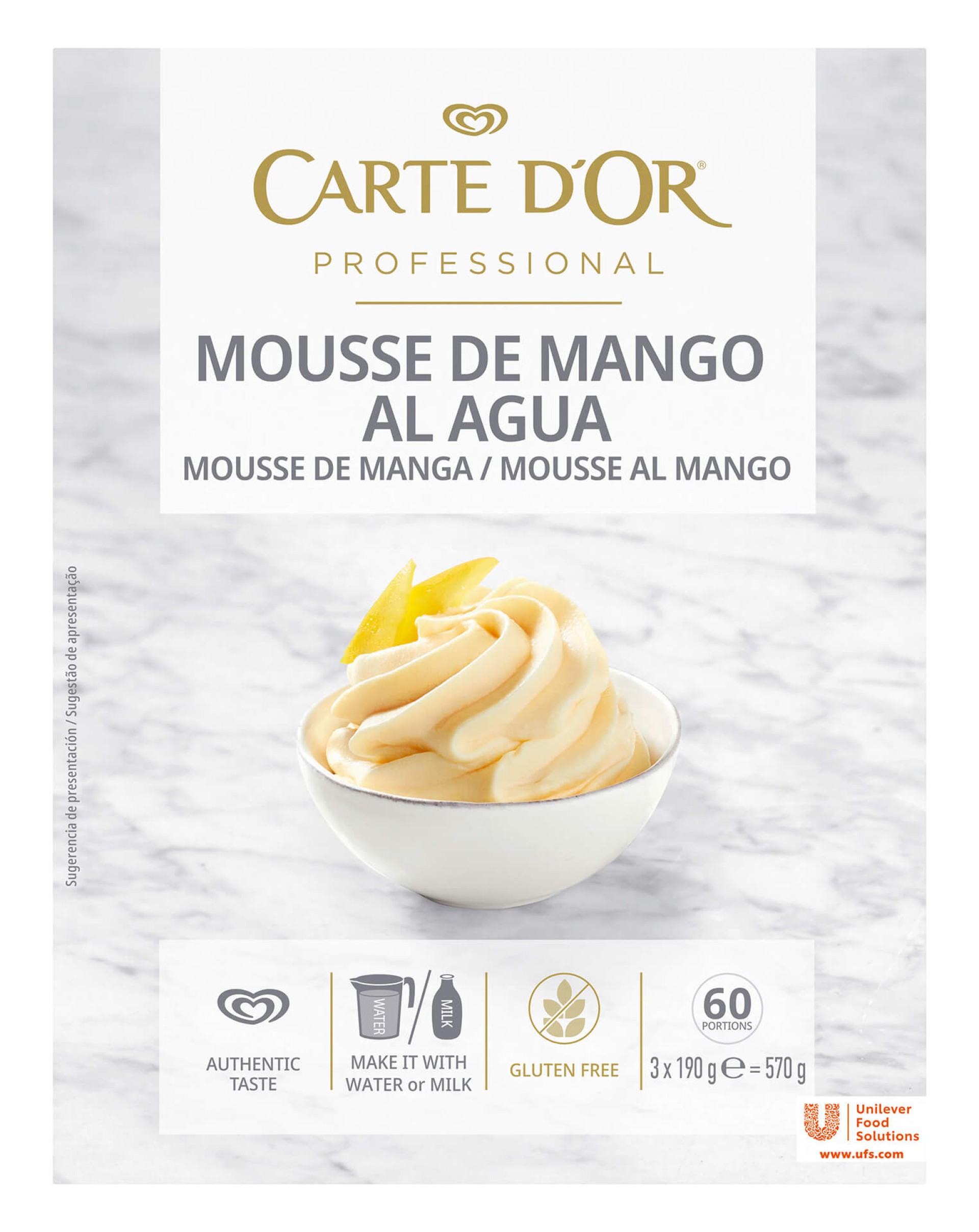Mousse Manga Carte D'Or 3x190 g