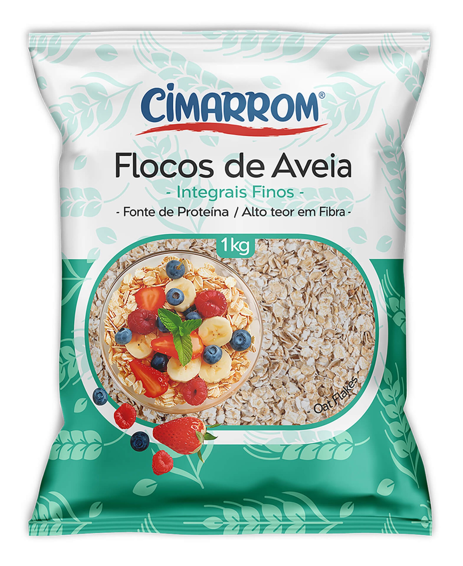 Flocos Aveia Integrais Cimarron 6x1 Kg