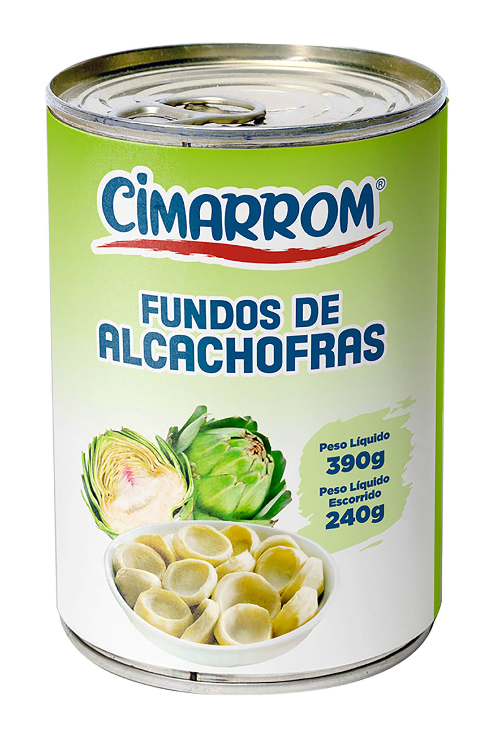Alcachofras Fundos 7/9 Cimarron 12x390 g