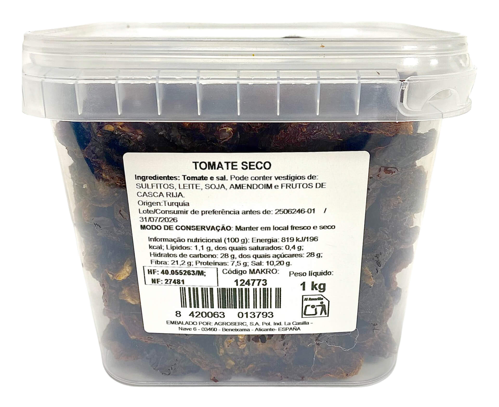 Tomate Seco Balde 1 kg