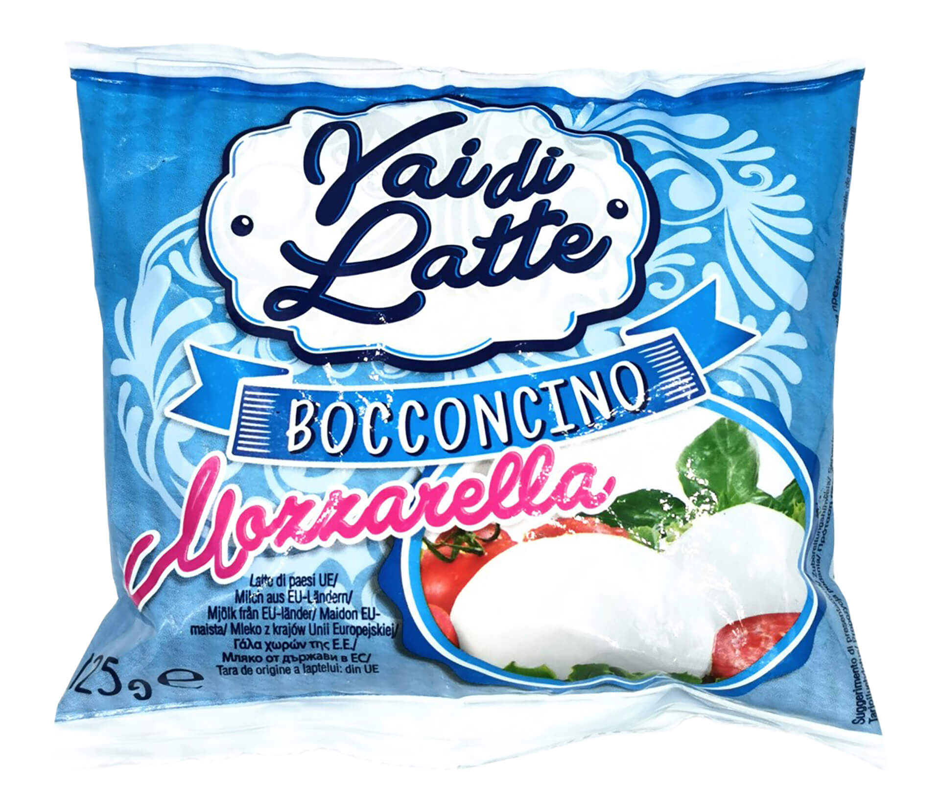 Queijo Mozzarella Fresco Vaca VDL 8x2x125 g Queijo Mozzarella Fresco Vaca VDL 8x2x125 g