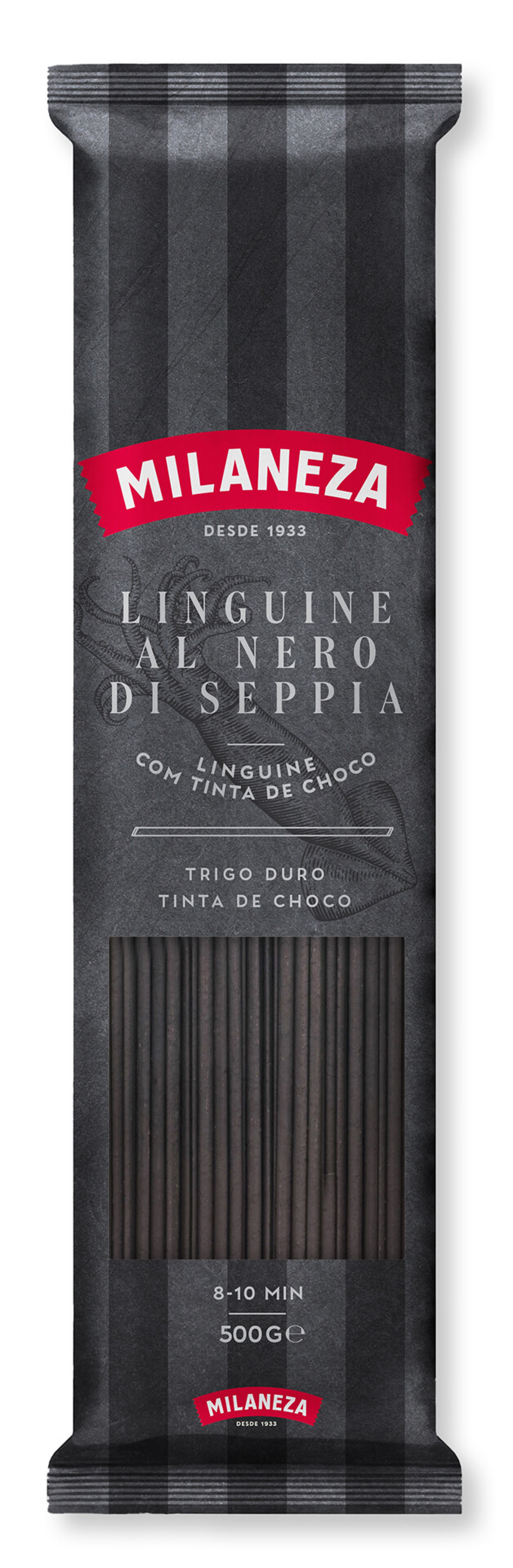 Massa Linguine Nero Seppia Milaneza 20x500 g