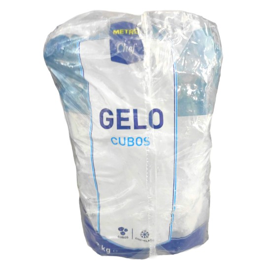 Gelo Saco Cubos METRO Chef Congelado 5x2 kg Gelo Saco Cubos METRO Chef Congelado 5x2 kg
