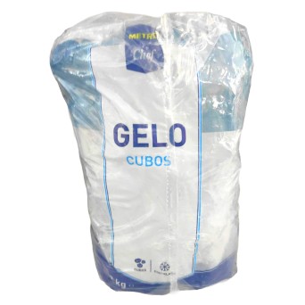 Gelo Saco Cubos METRO Chef Congelado 5x2 kg