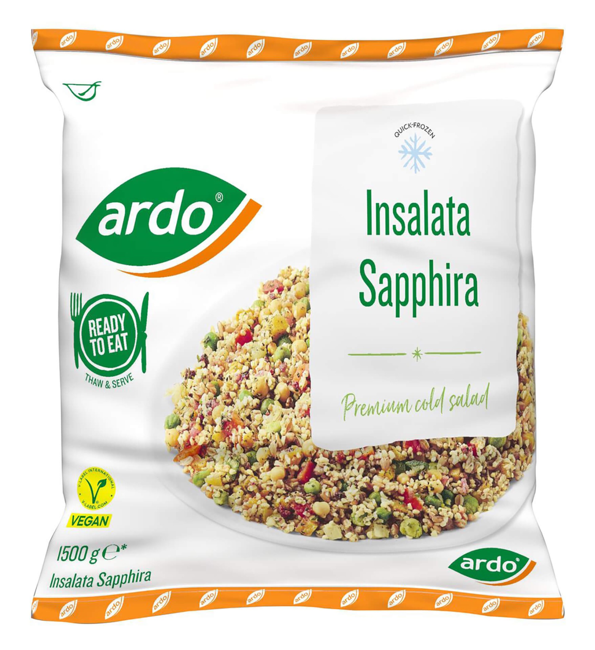 Salada Pronta Saphira Congelado Ardo 4x1,5 kg Salada Pronta Saphira Congelado Ardo 4x1,5 kg