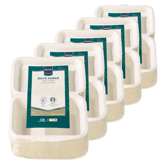 Caixa Cartão p/ Kebab METRO Profissional 5x50 Un Caixa Cartão p/ Kebab METRO Profissional 5x50 Un