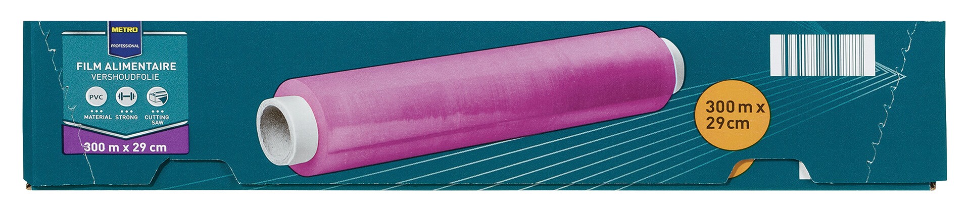 Película Aderente 29cmx300m METRO Profissional Cx 6 Un Película Aderente 29cmx300m METRO Profissional Cx 6 Un