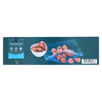 Sacos Congela��o c/ Fecho 1l METRO Profissional 24x20 Un