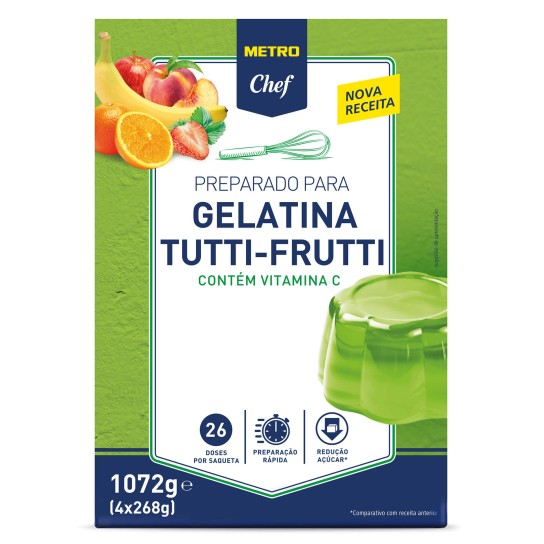 Gelatina Tutti-Frutti METRO Chef 4x4x268 g