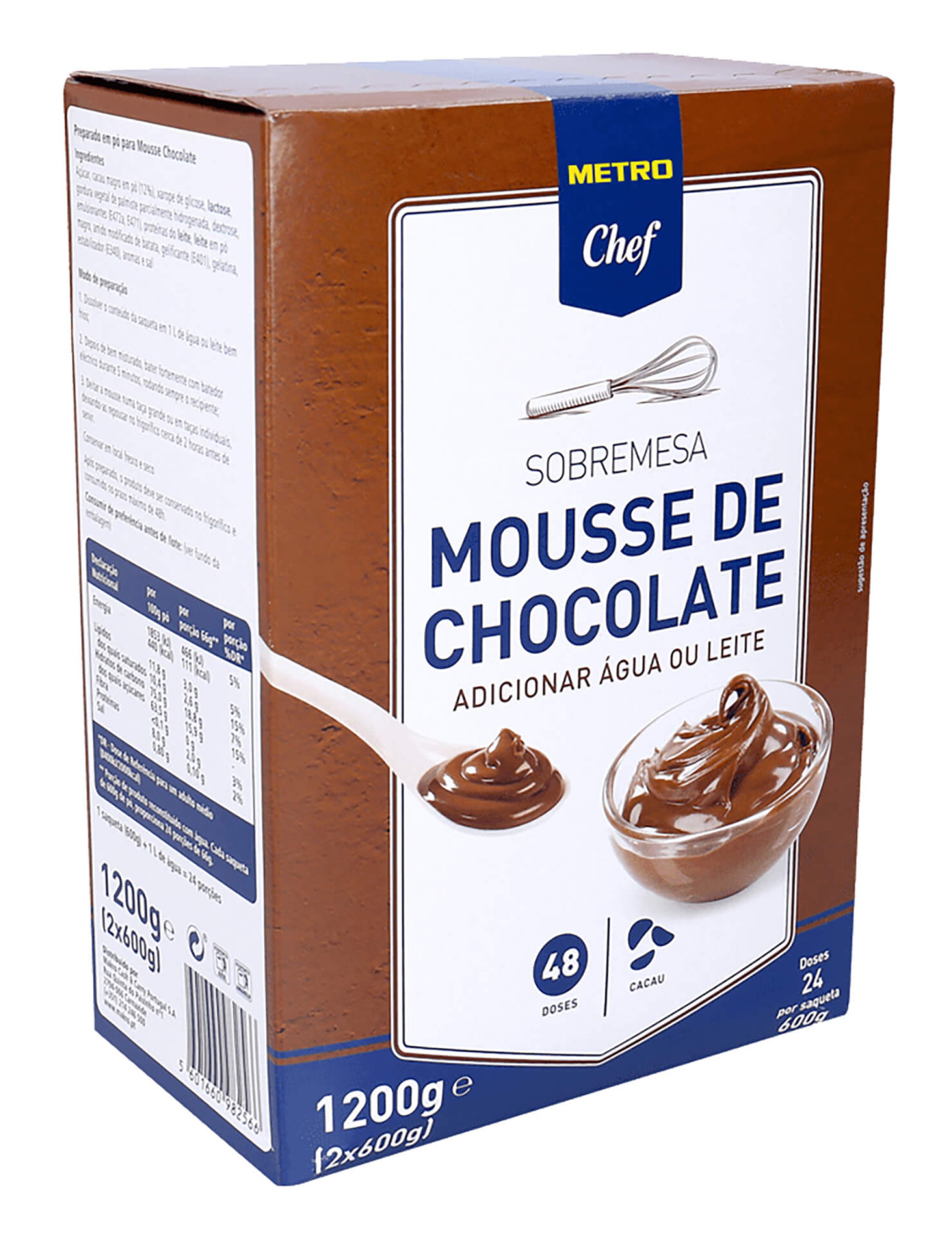 Mousse Chocolate METRO Chef 4x2x600 g
