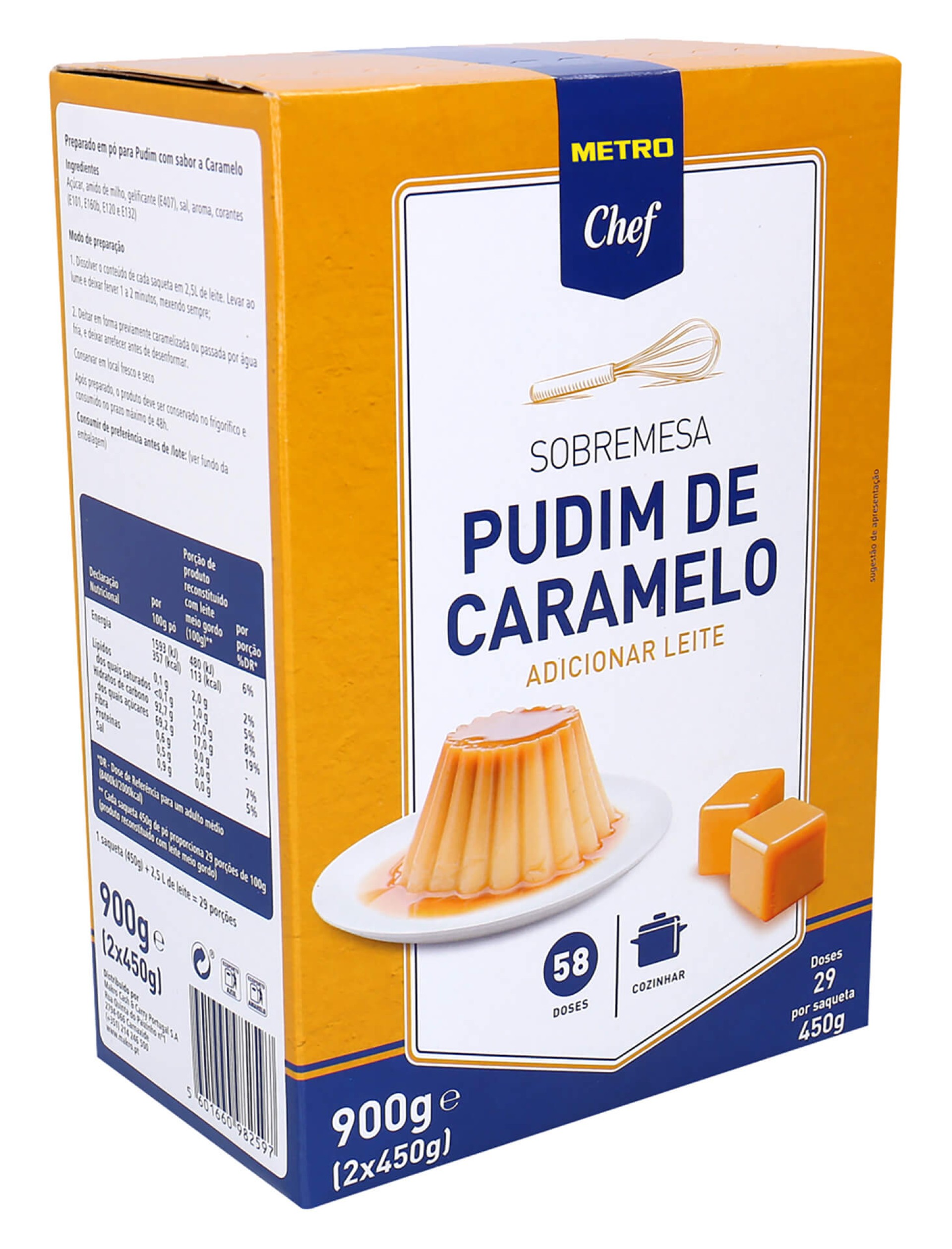 Pudim Caramelo METRO Chef 4x2x450 g Pudim Caramelo METRO Chef 4x2x450 g
