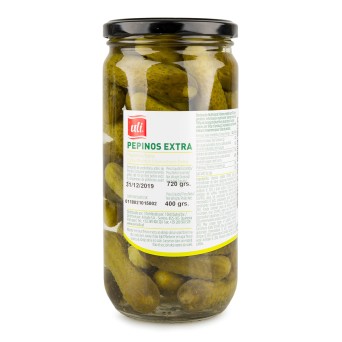 Pepinos Extra Uli Frasco 6x720 g