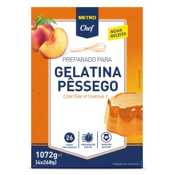 Gelatina P�ssego METRO Chef 4x4x268 g