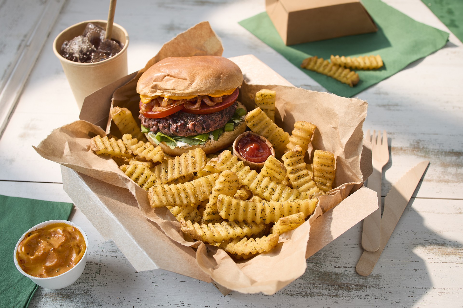 Batata Crinkers c/ Pele Ervas Congelada Mccain 4x2,5Kg